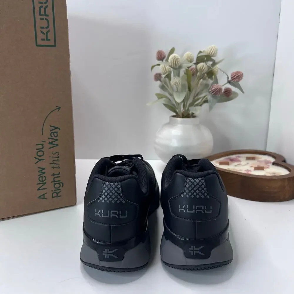 Kuru Quantum 2.0 Walking Comfort Sneaker Jet Black/Slate Gray Women 9.5 Wide NWB